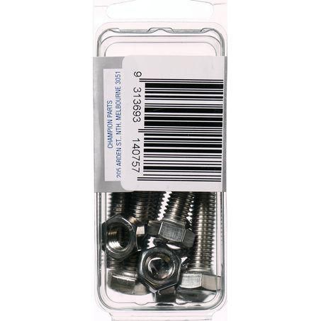 CHAMPION AUTO PARTS Champion Stainless Steel Screw & Nut Pack 8 x 35 CSP45