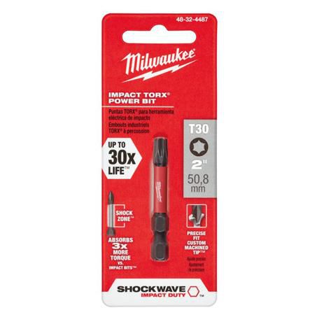 Milwaukee SHOCKWAVE Power Bit TORX T30 50mm (2In) 48324487