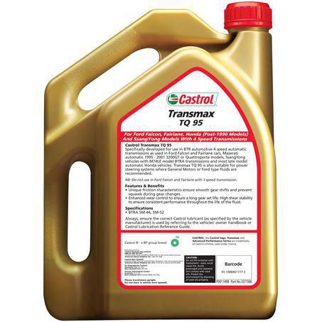 Castrol Transmax TQ95 Automatic Transmission Fluid 4L 3371506