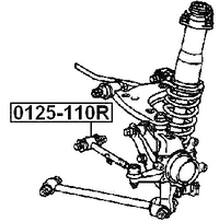 FEBEST REAR TRANVERSE LINK WITH BALL JOINT SUITS TOYOTA LEXUS - 0125-110R