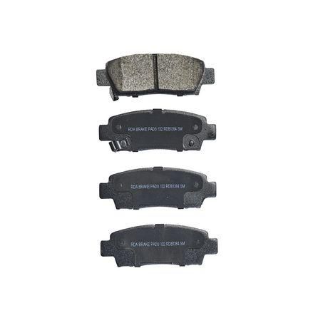 RDA GP MAX LOW METALLIC BRAKE PAD SET TOYOTA RDB1384