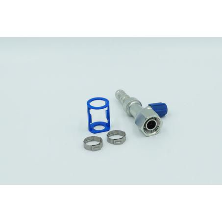 Burgaflex Steel Fitting # 10 FOR - Reduced Burgaclip #10 Straight With R134a Port SCX1303-3
