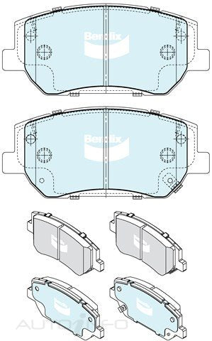 BRAKE PADS FRONT HYUNDAI SANTE TM 18>20 DB25934WD