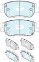 BRAKE PADS FRONT HYUNDAI SANTE TM 18>20 DB25934WD