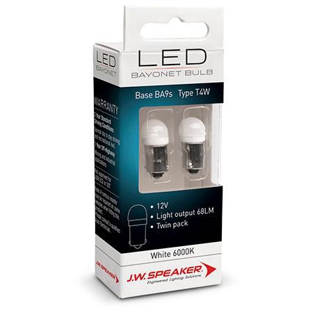 JW SPEAKER LED Bayonet Globe 12V 4W BA9s - 2 Pce 990147