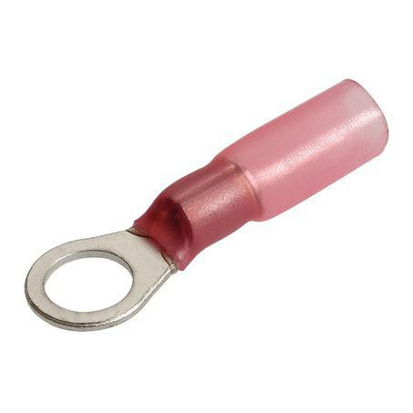 Narva CRIMP TERMINAL RING RED ID 5MM HEAT SHRINKABLE 50 PCE