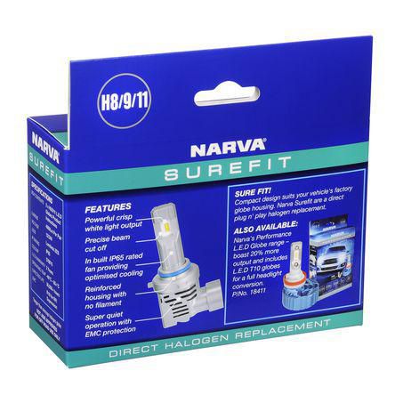Narva H8/9/11 SUREFIT LED GLOBES (2)