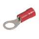 Narva Crimp Terminal Ring Red Insulated 5mm - 25 Pce