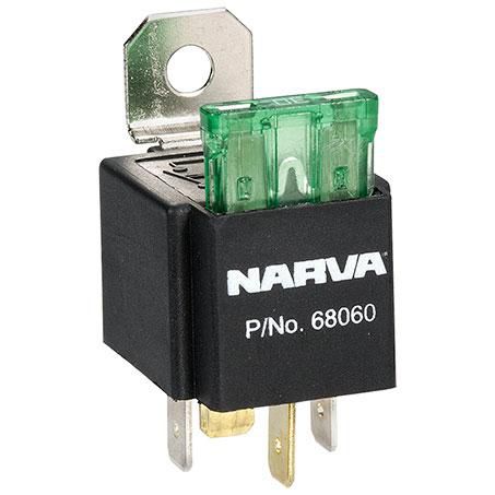 Narva RELAY-12V 30A 4PN W/ 30A FUSE
