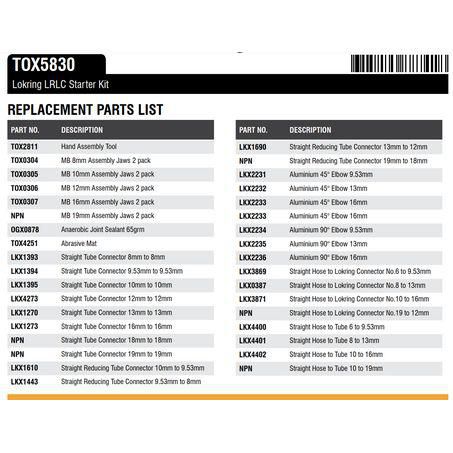 VULKAN Starter Kit For Pipe Repair & Hose Connections TOX5830