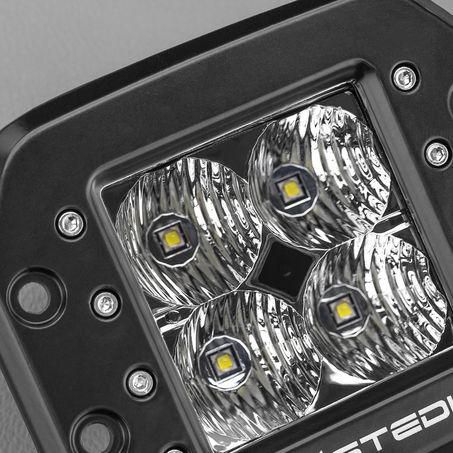 Stedi C-4 Black Edition Flush Mount 4 LED Work Light Flood Beam LEDFLUSH-C4-FLOOD