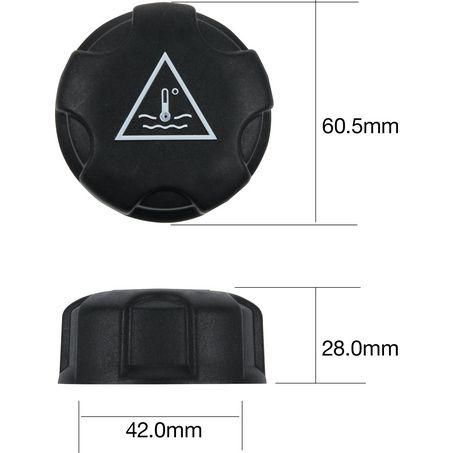 Tridon Expansion Tank Cap 19 Psi - 130 kPa Plastic Screw On DJ18130
