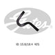 Gates Moulded Heater Hose 02-1152