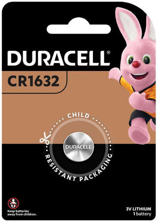 DURACELL 3V COIN BATTERY CR1632 - 03-100