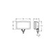 HELLA 12V Halogen Driving Light Rectangle Flood Beam - Each 1310