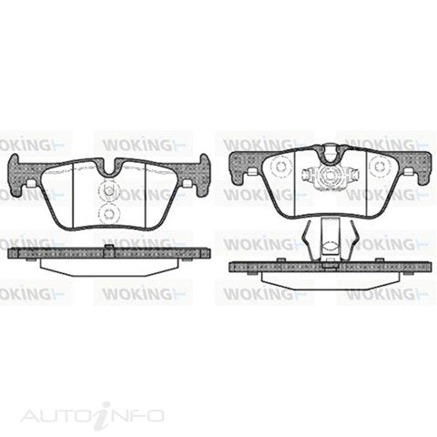WOKING BRAKE PAD SET REAR BMW SERIES 1/3 - P15763.00