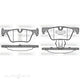 WOKING BRAKE PAD SET REAR BMW SERIES 1/3 - P15763.00