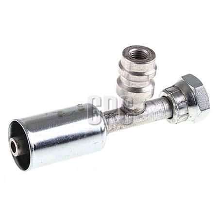 Atco Aluminium Fitting # 6 FOR - Beadlock #6 Straight With R134a Port BLX1301-3