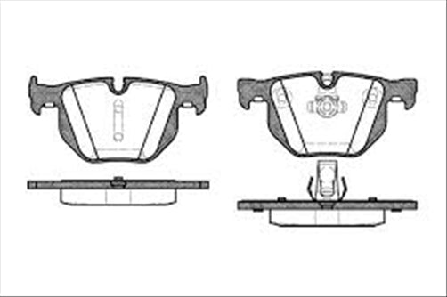 REAR DISC BRAKE PADS - BMW 5 SER E60 E61  03-10 DB1694 E 038100
