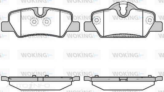 BRAKE PAD R MINI P17003.00