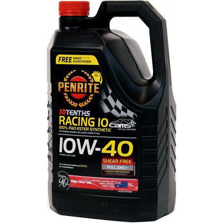 Penrite 10 Tenths Racing 10W-40 Engine Oil 5L