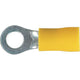OEX Crimp Terminal Ring Yellow ID 5mm Vinyl 100 Pce