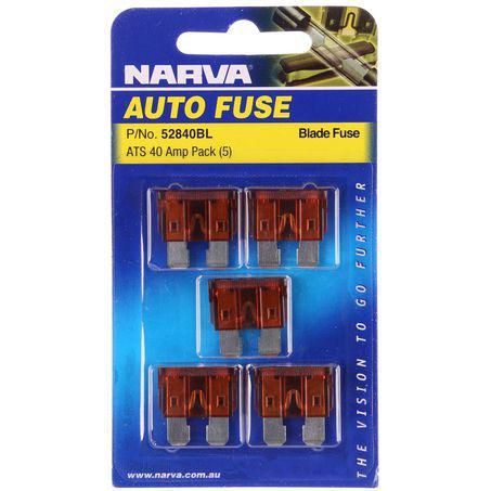 Narva BLADE FUSE 40 AMP CARD 5