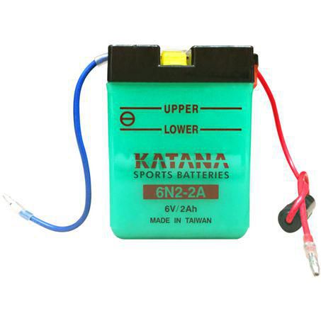 Katana Motorcycle Battery - Conventional 6N2-2A