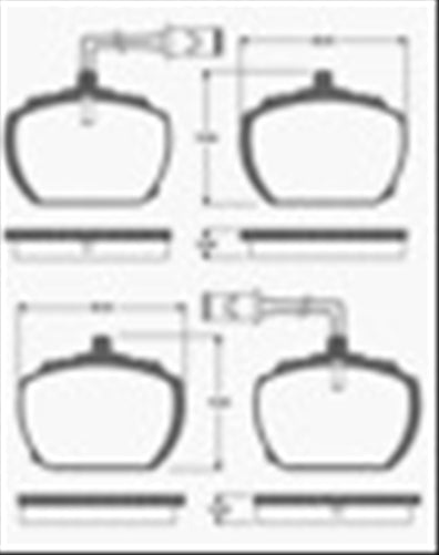FRONT DISC BRAKE PADS - FORD TRANSIT 77-86 DB840 E 005810