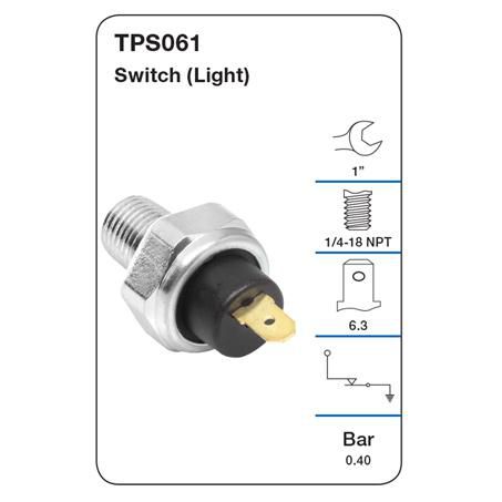 TRIDON OIL PRESSURE SWITCH (LIGHT)