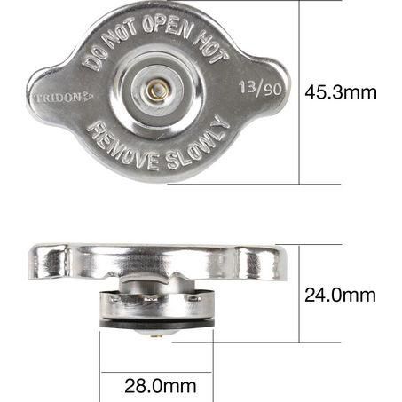 Tridon Radiator Cap 13 Psi - 90 kPa Metal Bayonet 10 Pack CB1390-10