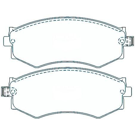 PROSELECT FRONT DISC BRAKE PADS - NISSAN CERAMIC 97-02