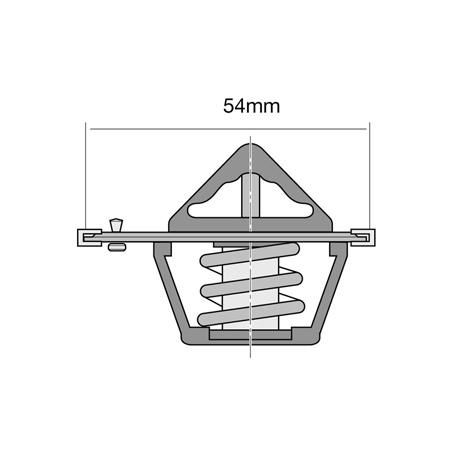 Tridon High Flow Thermostat 54mm - 82 Degrees C TT374-180