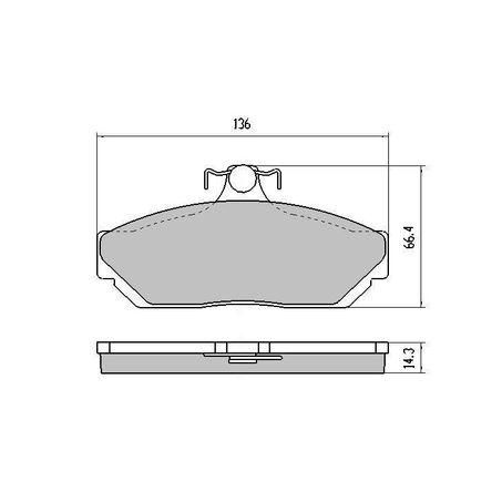 RDA PHANTOM CERAMIC BRAKE PAD SET HOLDEN EARLY TORANA LX RDC1023