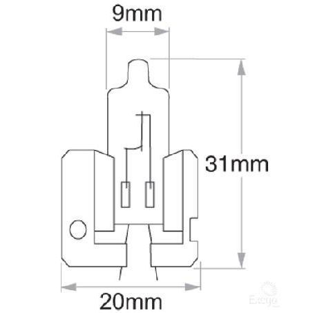 OEX H2 Globe 12V 55W Standard - 1 Pce GLX16450