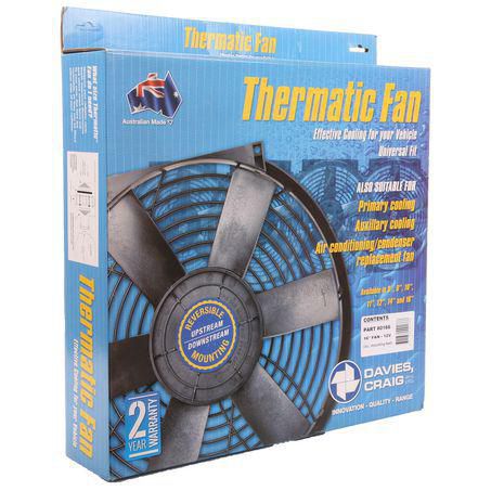 Davies Craig Universal Thermo Cooling Fan 16IN 12V Pusher 2120 CFM  - Reversible EFX042