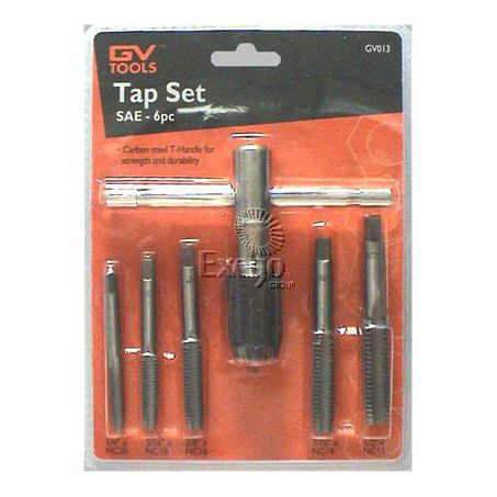 GV Tools 6 Piece Tap Set SAE GV013