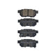 RDA GP MAX LOW METALLIC BRAKE PAD SET HONDA ISUZU ROVER RDB1163