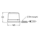 HELLA LED Beacon Amber 10 to 32V Magnetic Mount 1610