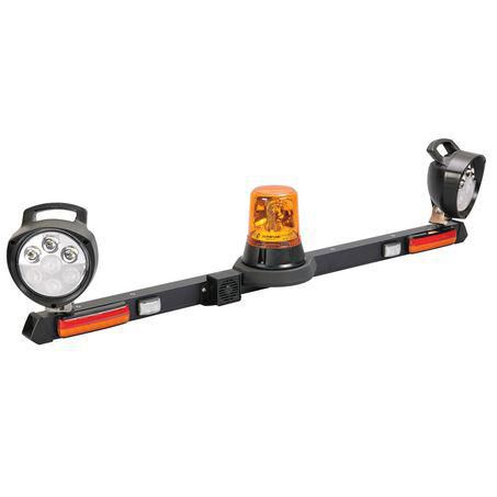 Narva Mine Bar Amber Halogen Beacon STIR Worklamp W/Handle 1.2m 85074