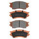 RDA GP MAX LOW METALLIC BRAKE PAD SET FORD MAZDA RDB1326