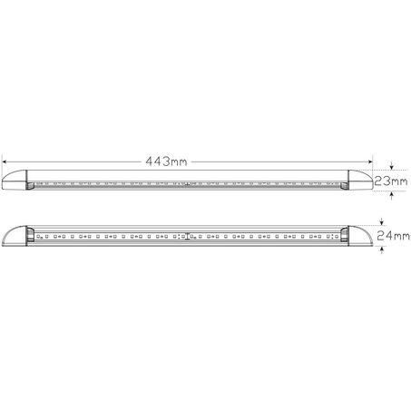 LED Autolamps Awning Lamp Black, 12V, 20Cm Cable, 23450BLKB
