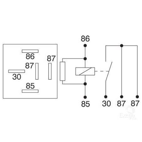 OEX Mini Relay 24V Normally Open 20A - Resistor Protected