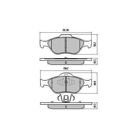 RDA PHANTOM CERAMIC BRAKE PAD SET FORD FIESTA MAZDA2 RDC1724