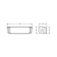 HELLA 9/33V LED Day Time Running Light Rectangle OE Kit 5617OE