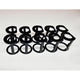 BURGAF Burgaclip Clipholder - Black #14 Kit 10pack 8769-14-BLK-K
