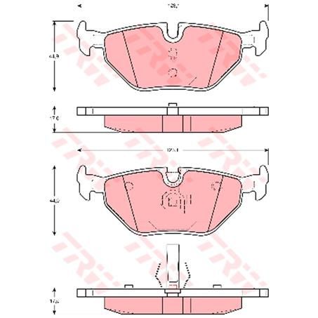 TRW Brake Pad Set (DB1415)