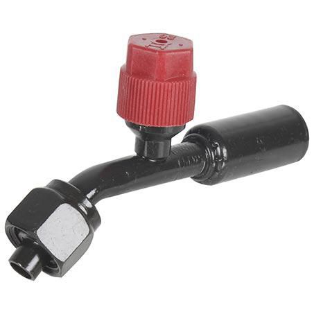 OEX Steel Fitting # 6 FOR - Reduced Beadlock #6 45 With R134a Port