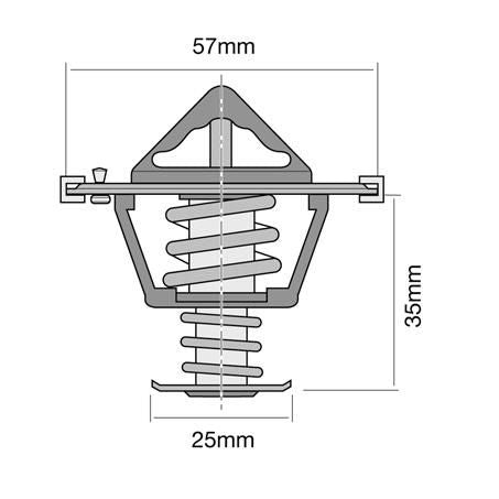 Tridon Thermostat 57mm - 90 Degrees C TT1731-194
