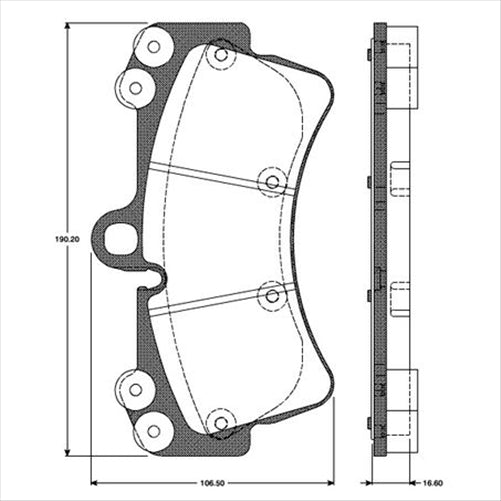 Remsa FRONT DISC BRAKE PADS - PORSCHE / AUDI / VW CAYENNE , TOUAREG 02-